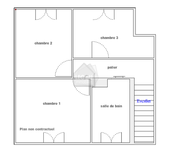 Plan de l'étage non contractuel