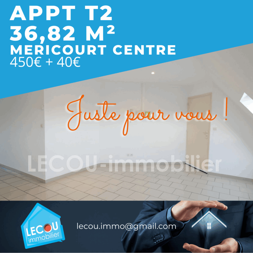 Image d'appt T2 36,82m² méricourt en location